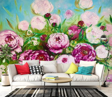 3D Pink Bouquet 105 Skromova Marina Wall Mural Wall Murals