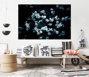 3D Rose In Bloom 016 Noirblanc777 Wall Sticker