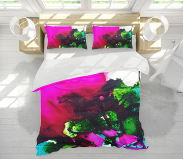 3D Pink Green Pigment 19126 Shandra Smith Bedding Bed Pillowcases Quilt