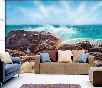 3D Sea Stones 1034 Wall Murals
