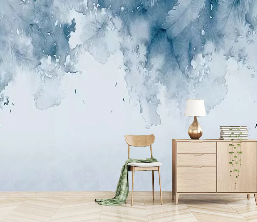 3D Abstract Blue WG163 Wall Murals