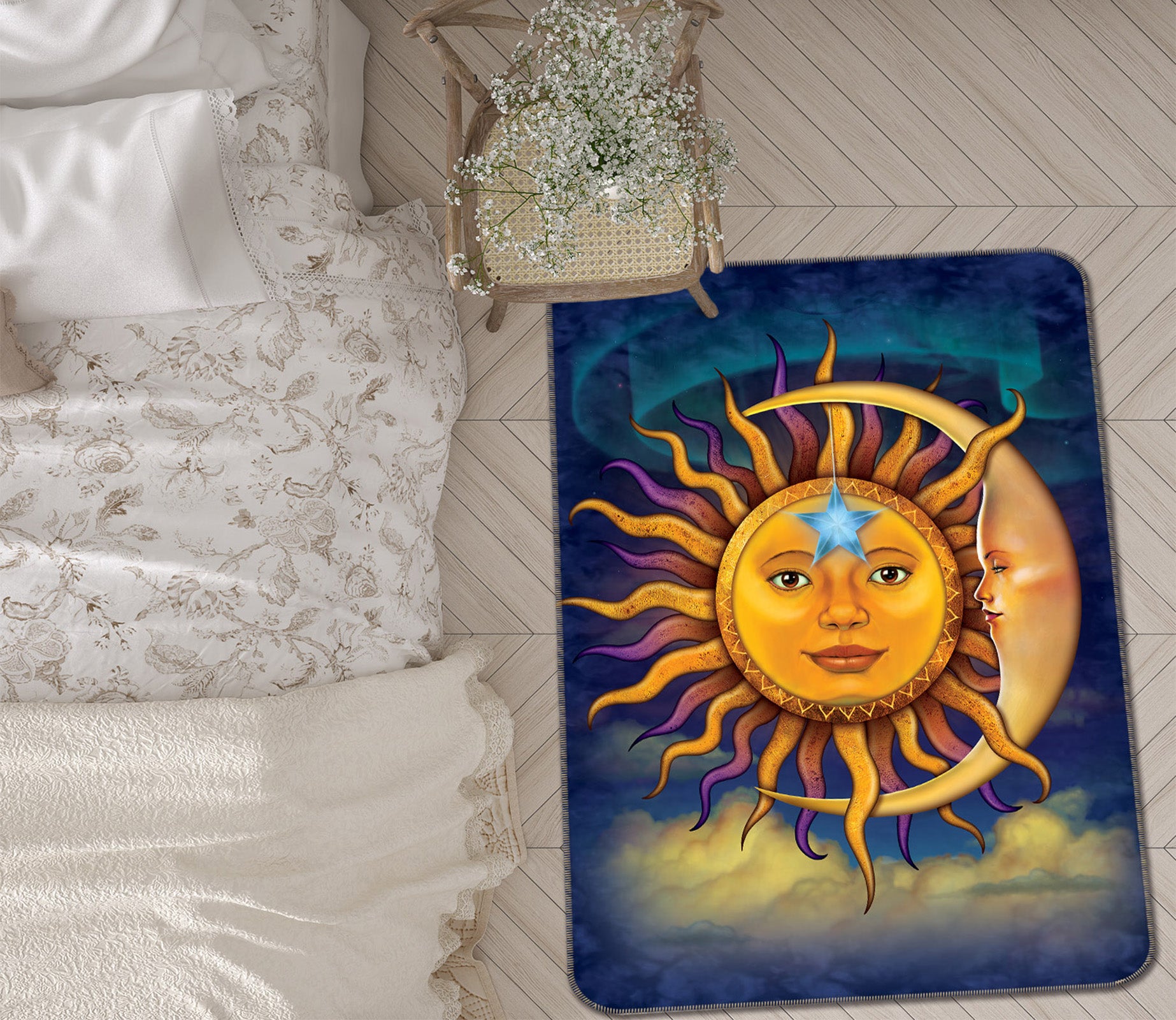 3D Sun Moon 1059 Vincent Hie Rug Non Slip Rug Mat