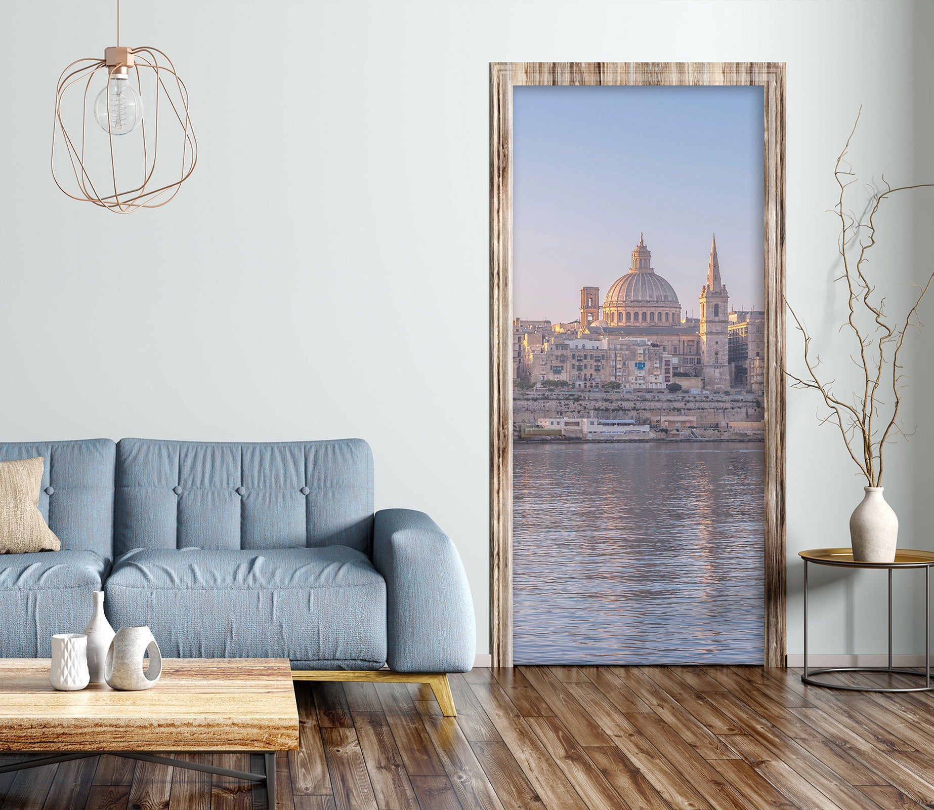 3D Seaside Building 106109 Assaf Frank Door Mural