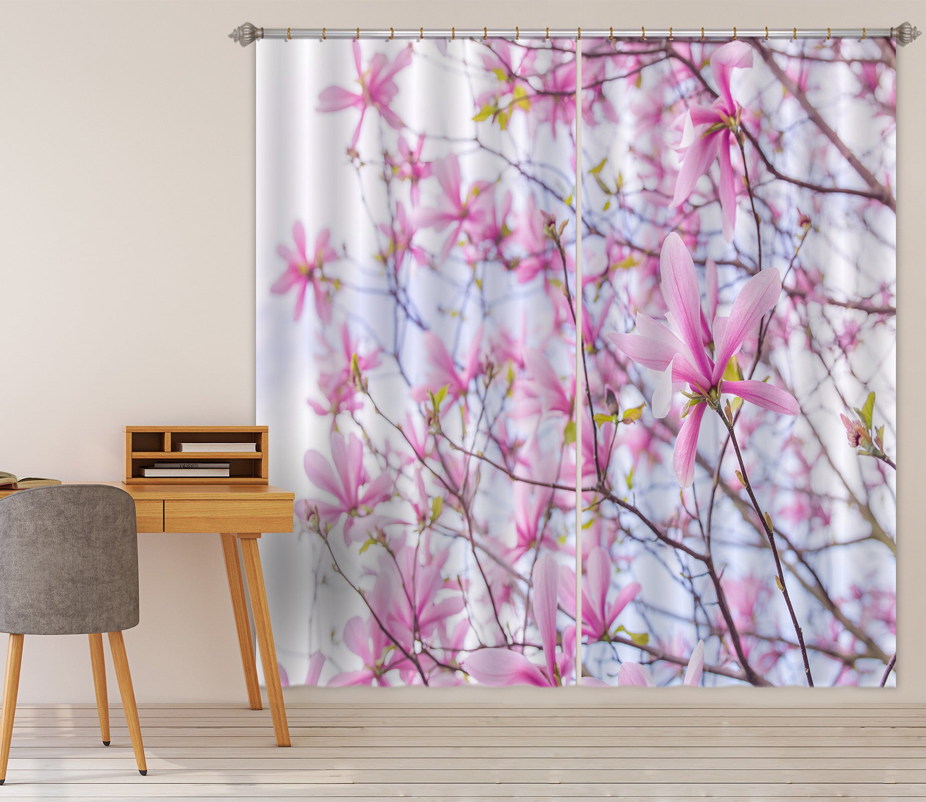 3D Flower Branch 6543 Assaf Frank Curtain Curtains Drapes