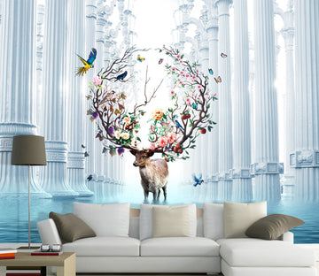 3D Church Deer WG273 Wall Murals