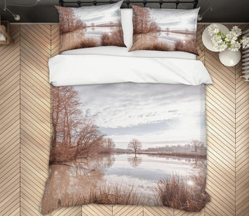 3D Lake Reflection 1079 Assaf Frank Bedding Bed Pillowcases Quilt