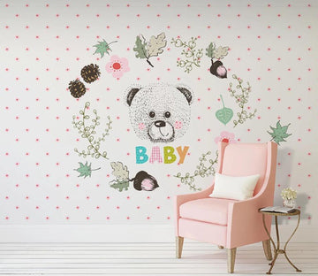 3D Cute Bear WC24 Wall Murals Wallpaper AJ Wallpaper 2 