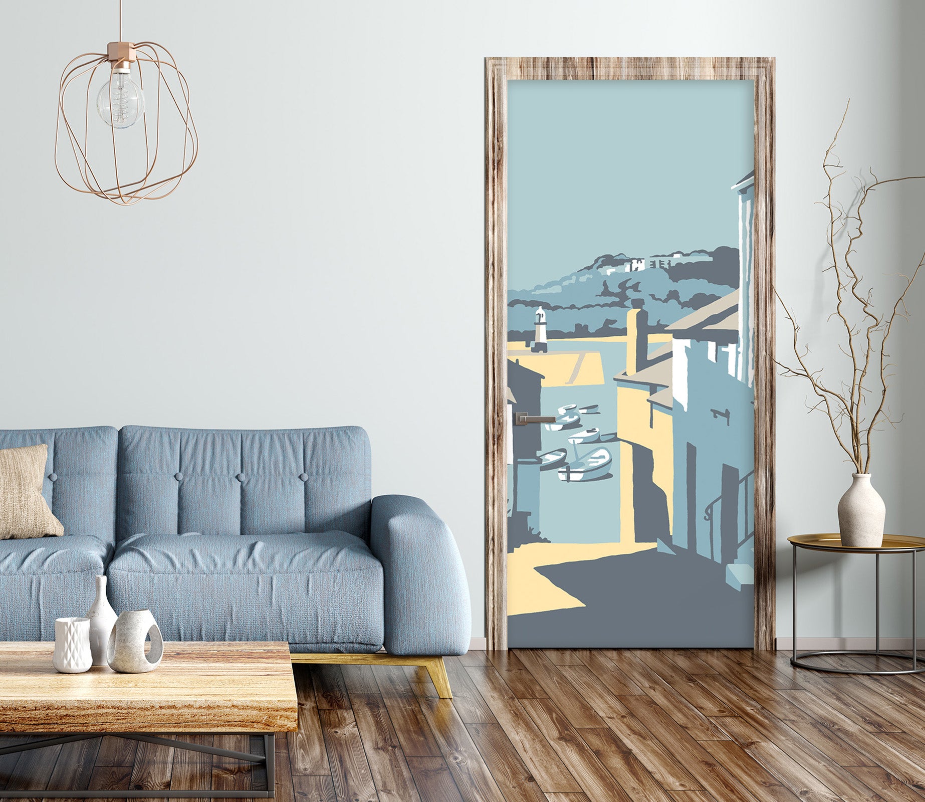 3D Mountain House 9281 Steve Read Door Mural