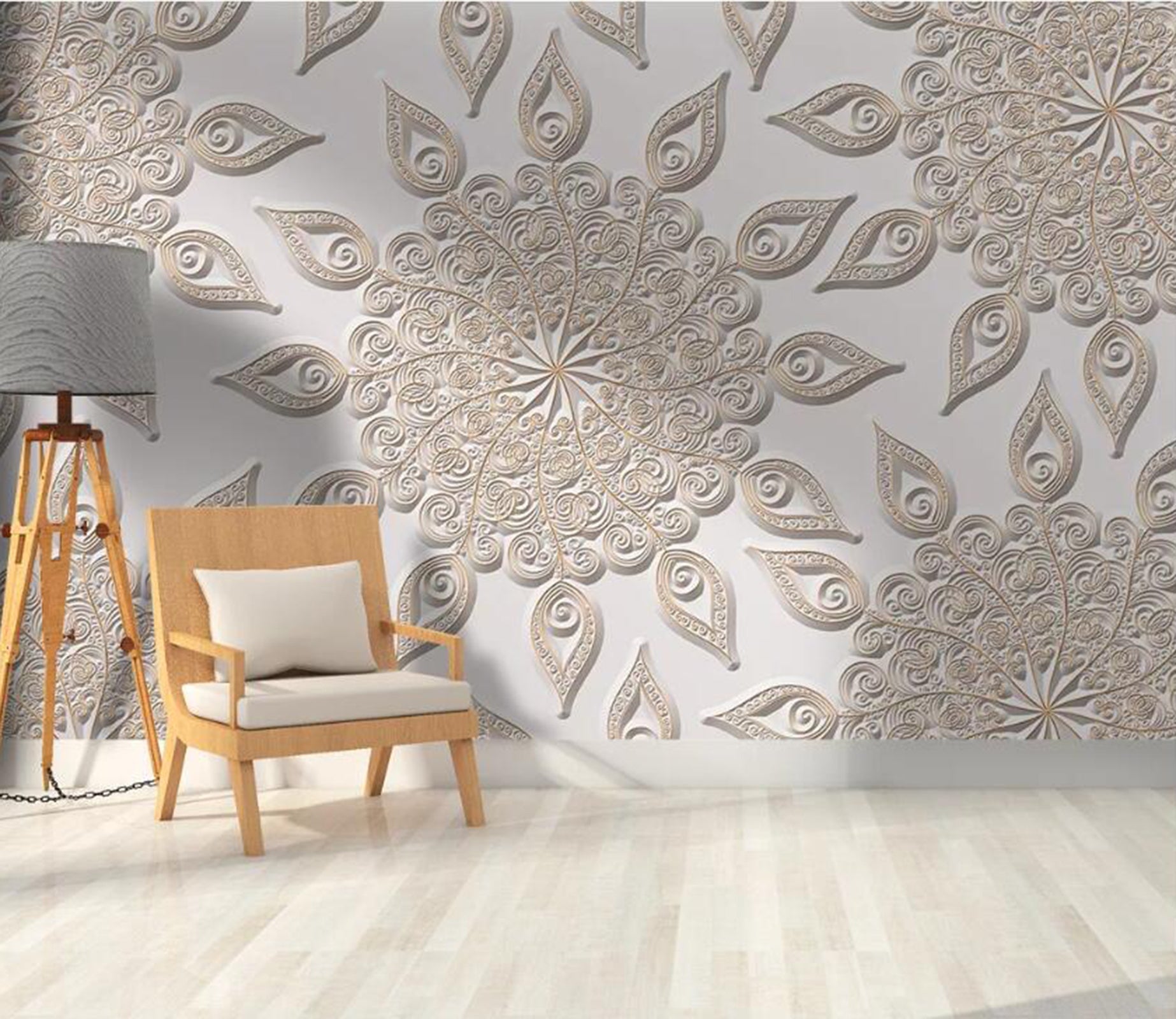 3D Carved Petals WC94 Wall Murals Wallpaper AJ Wallpaper 2 