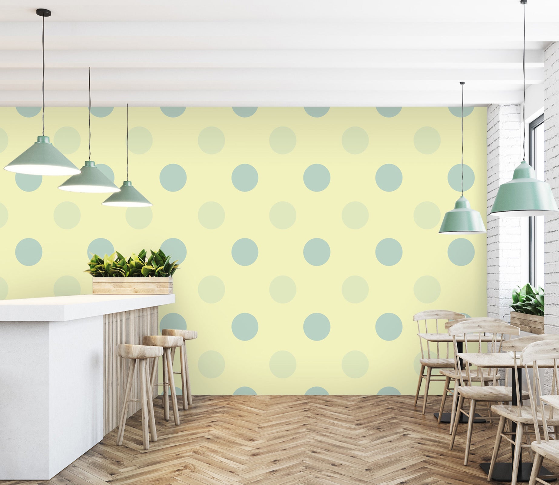 3D Polka Dot Pattern 98145 Kasumi Loffler Wall Mural Wall Murals