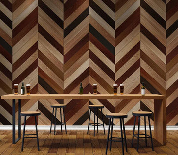 3D Brown Mahogany WC2617 Wall Murals
