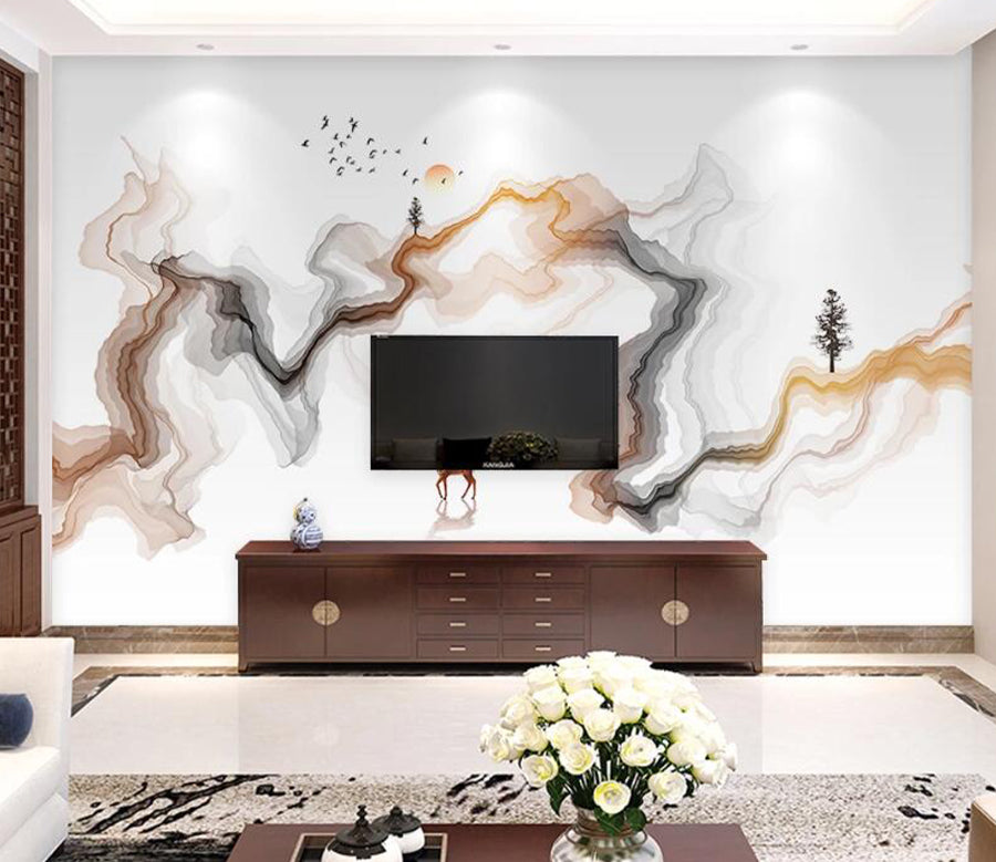 3D Sunbird Tree WC1809 Wall Murals