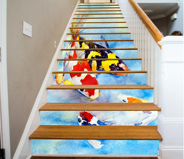 3D Koi In The Pond 155 Stair Risers