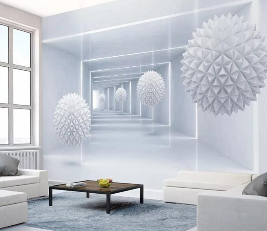 3D Polygonal Sphere WG526 Wall Murals