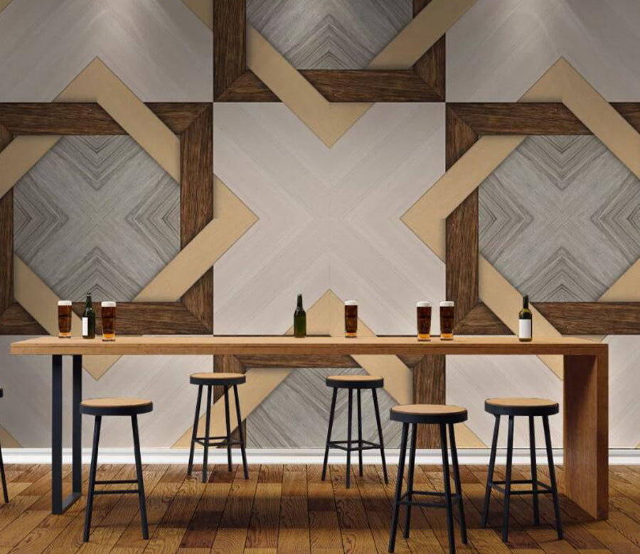 3D Wooden Box WC2612 Wall Murals