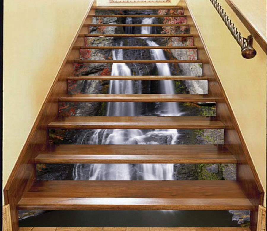 3D Simple Waterfall 121 Stair Risers