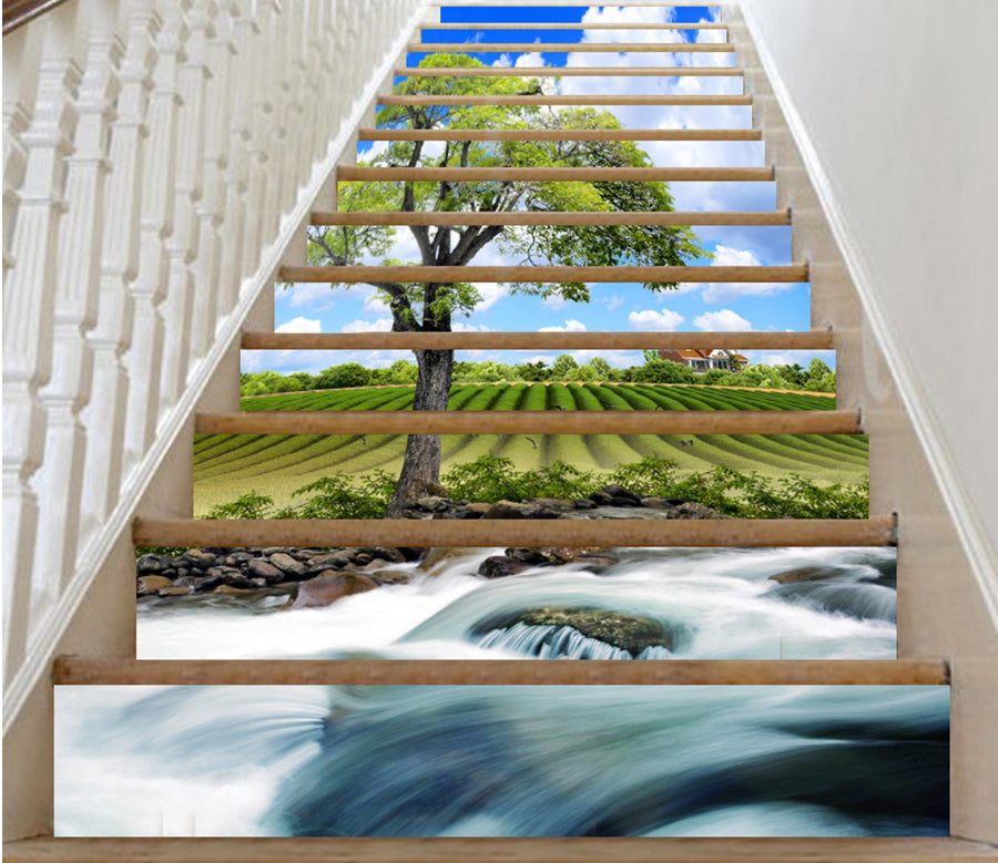 3D Arranged Greenery 137 Stair Risers