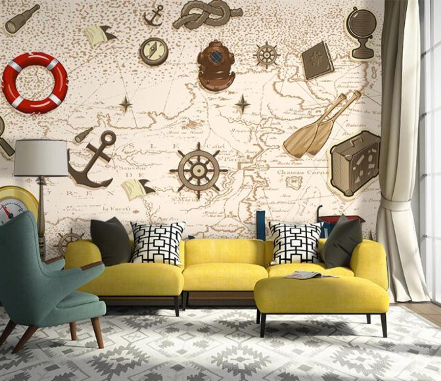 3D Telescope Stars WC1422 Wall Murals