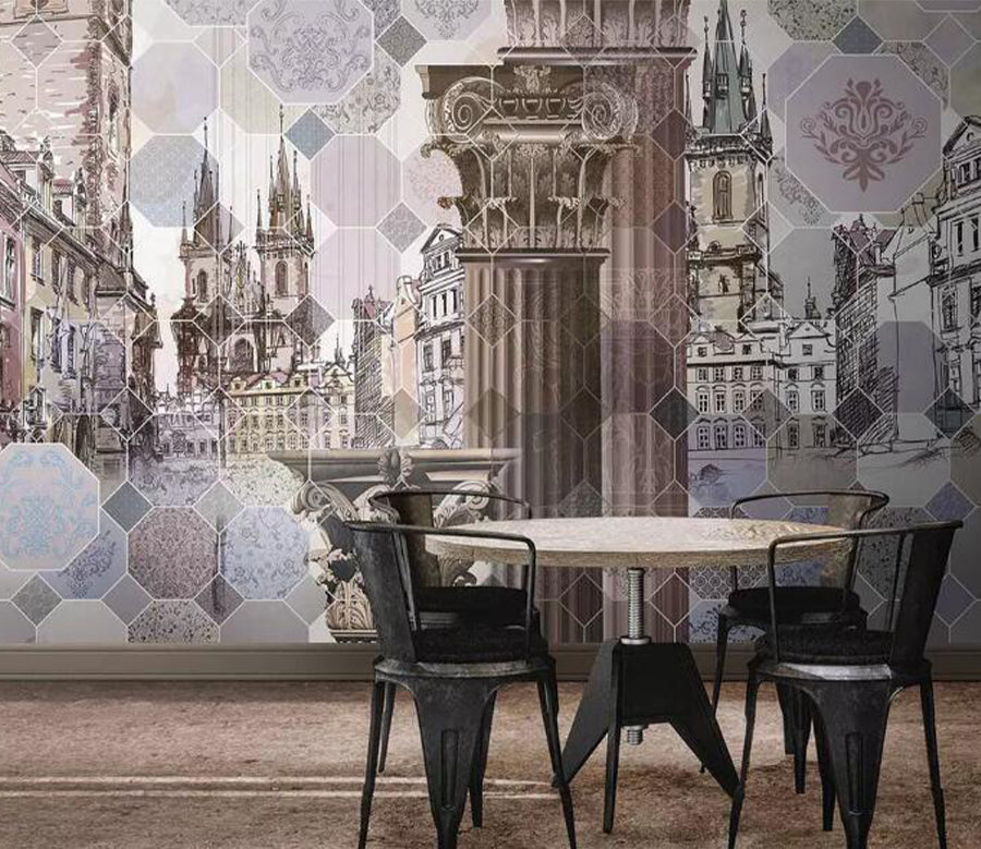 3D New York City WG1077 Wall Murals