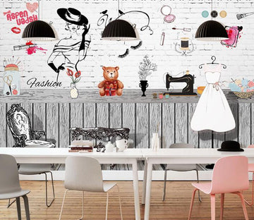 3D Woman Perfume WC1449 Wall Murals