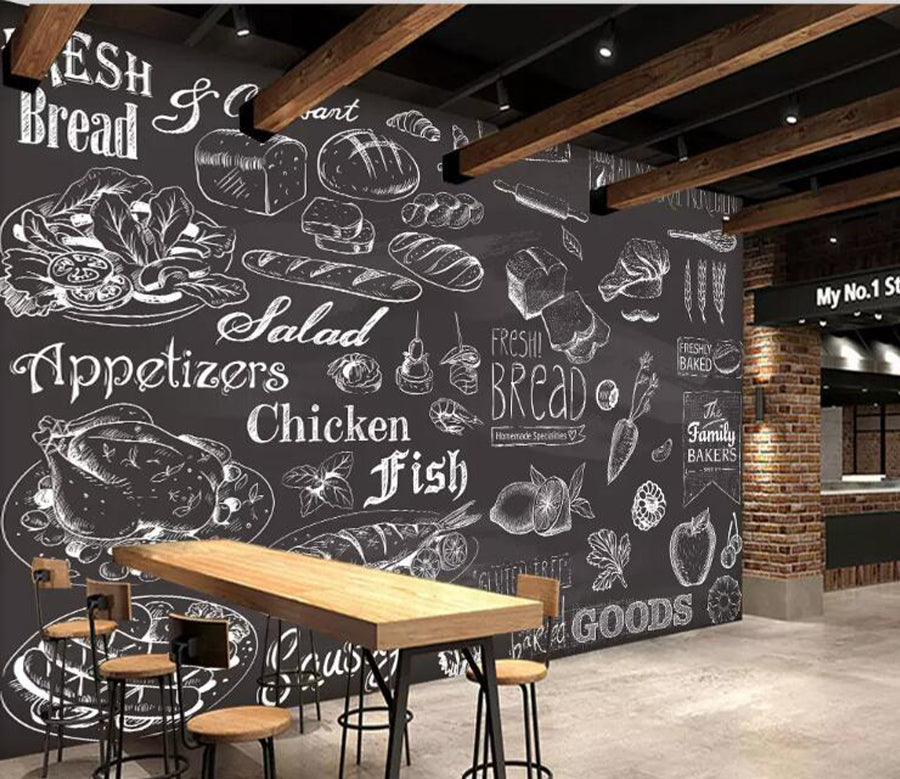 3D Chicken Fish WG1116 Wall Murals
