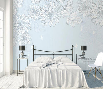 3D Sketch Flower WC2009 Wall Murals