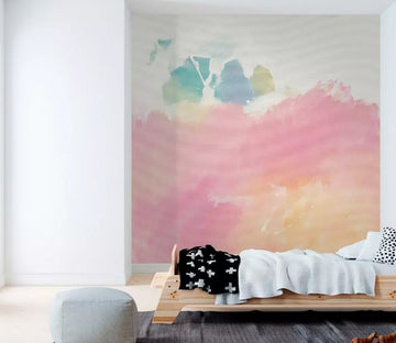 3D Red Paint WG1145 Wall Murals