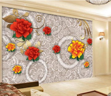 3D Safflower Plant WC1314 Wall Murals