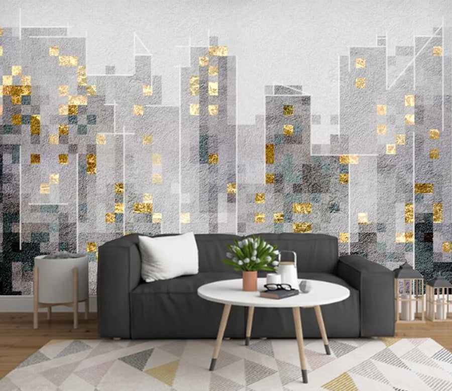 3D Modern Building WC2377 Wall Murals