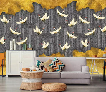3D Flying Crane WG950 Wall Murals