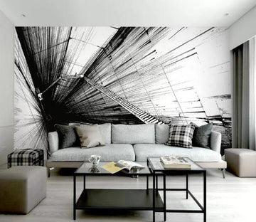 3D Sketch Stairs WG594 Wall Murals