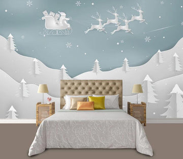 3D Snow Deer WC2464 Wall Murals