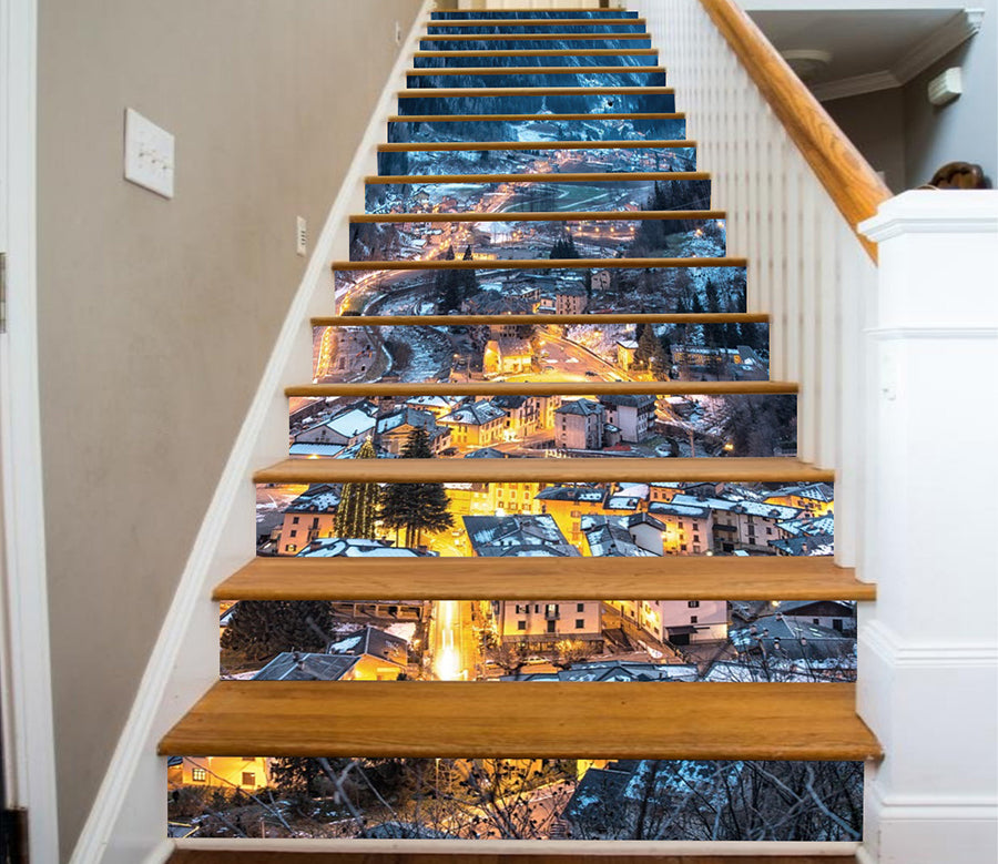 3D Dream Light Town 092 Stair Risers