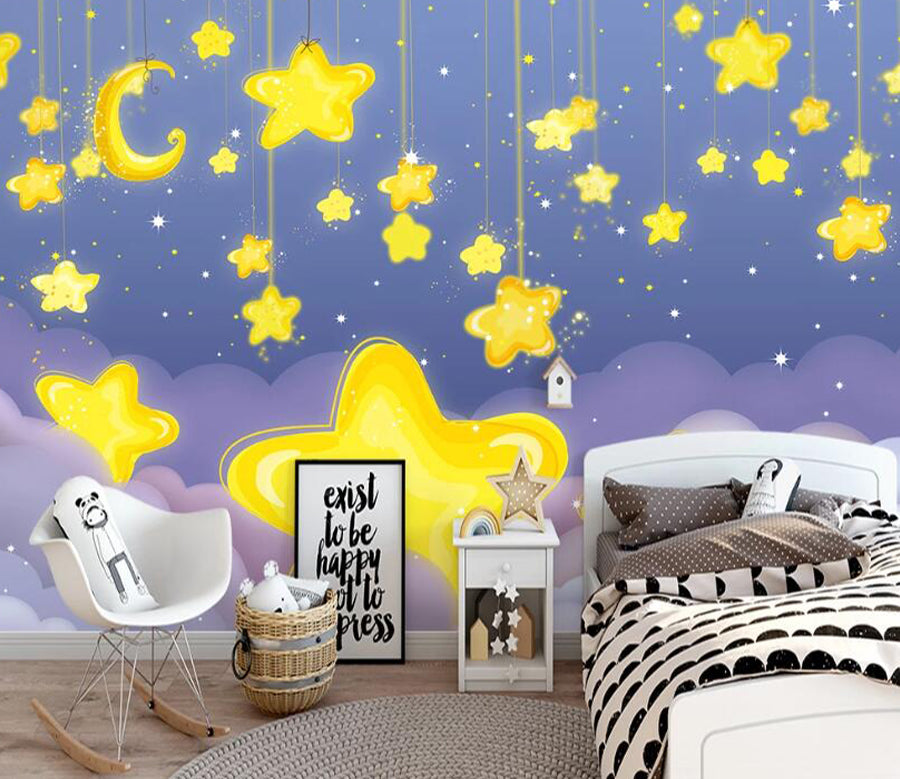 3D Star Pendant WC2147 Wall Murals