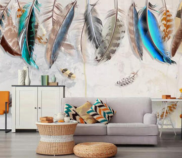 3D Feather Drop WG849 Wall Murals
