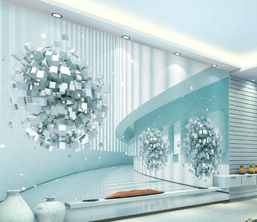 3D Geometric Square WG517 Wall Murals