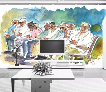 3D Elderly Partner WG1035 Wall Murals