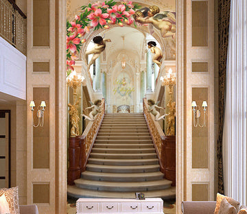 3D Sky Stairway WG153 Wall Murals