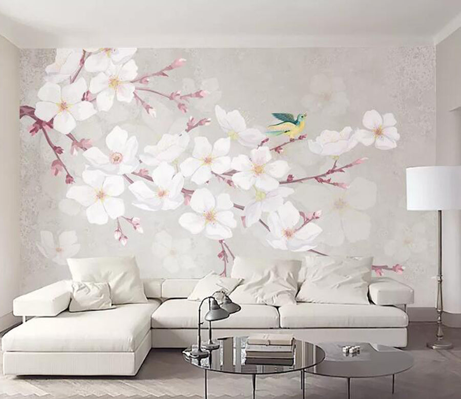 3D Green Bird WG540 Wall Murals