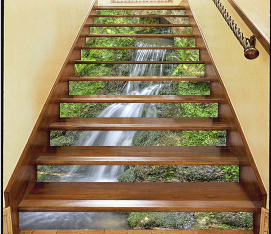 3D Free Waterfall 112 Stair Risers