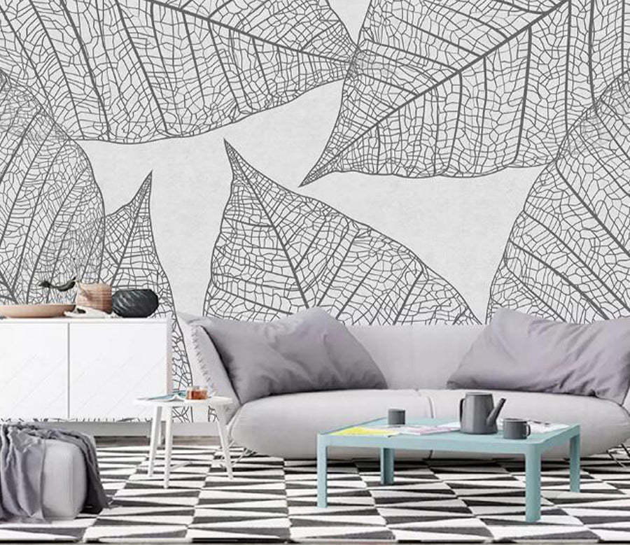 3D Leaf Texture WG1020 Wall Murals