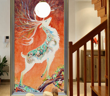 3D Pattern Deer WG114 Wall Murals