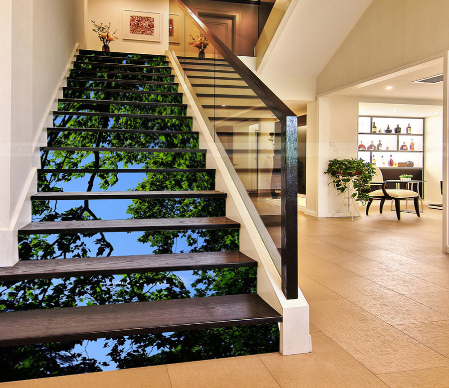 3D The Sky In The Tree Gap 089 Stair Risers