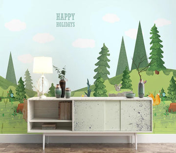 3D Tree Fox WC1901 Wall Murals