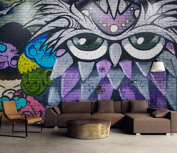 3D Graffiti Owl WG375 Wall Murals