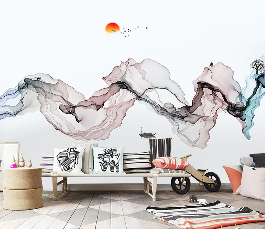 3D Chinese Painting WG315 Wall Murals