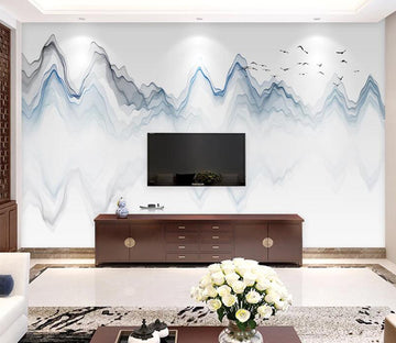 3D Blue Wave WC1749 Wall Murals