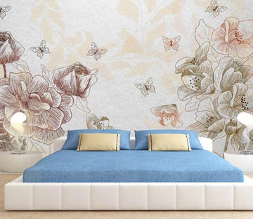 3D Doodle Butterfly WC1370 Wall Murals