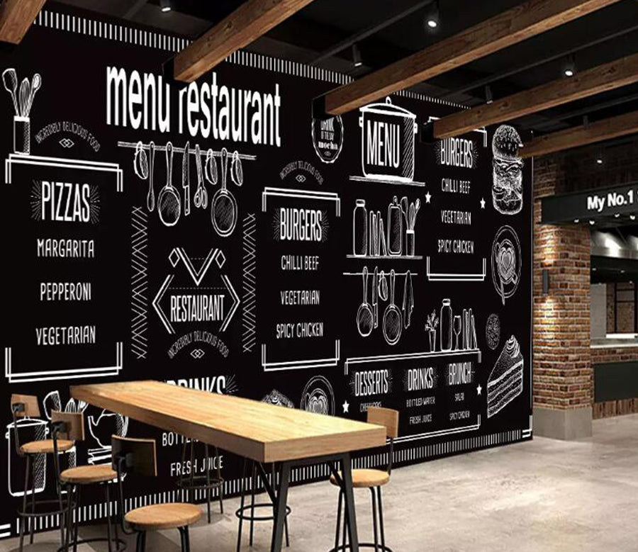 3D Hamburger Cake WG1056 Wall Murals