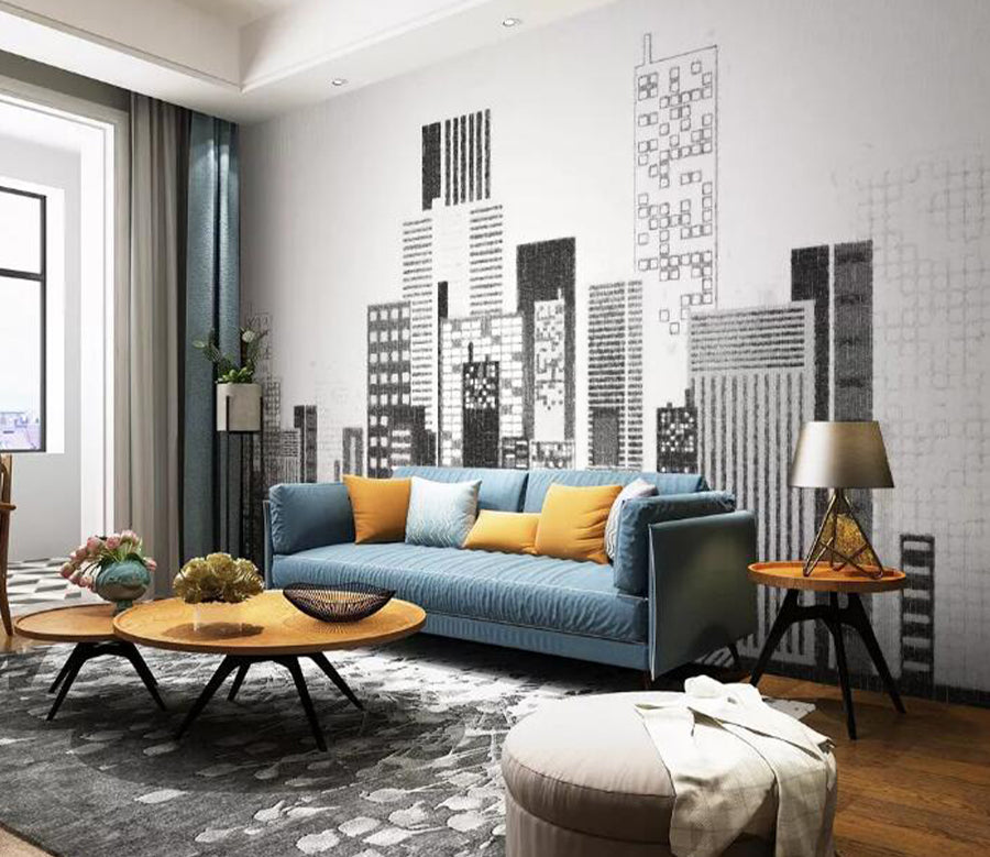 3D City Building WG891 Wall Murals